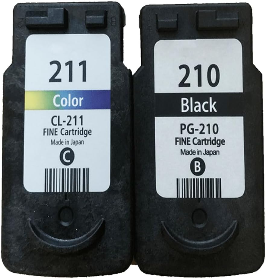 LEBOK for Canon PG-210 CL-211 Ink Cartridges Standard Capacity MX320 MP240 iP2702 Black Tri-Color