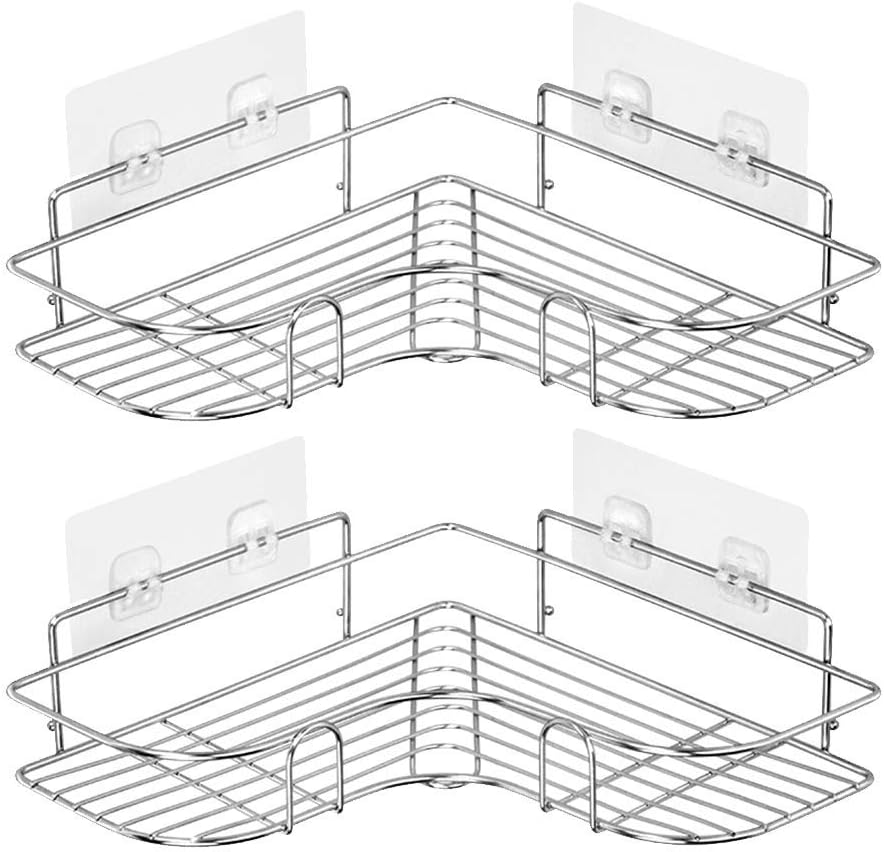 Sulfar Stainless Steel Corner Shower Caddy, 2 Pieces