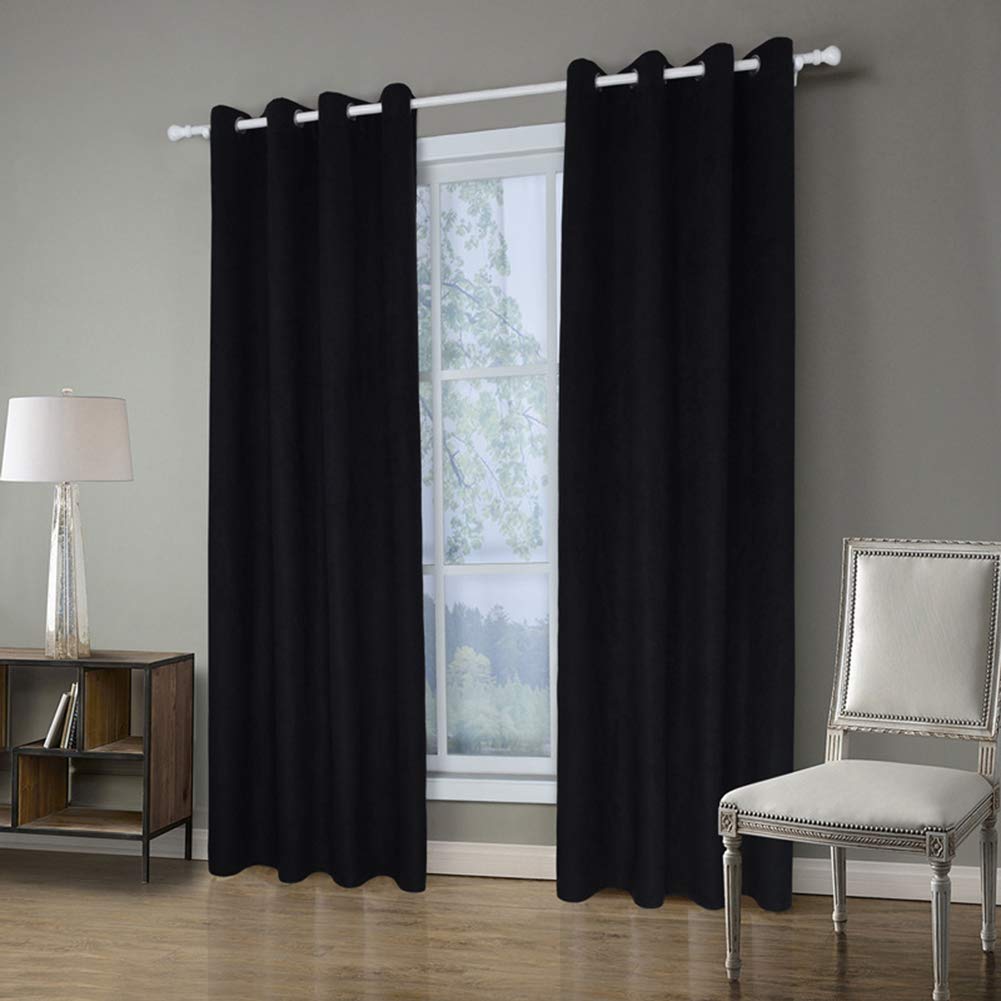 Rideau occultant à œillets isolation thermique court OKUOKA pour fenêtre et chambre d'enfant