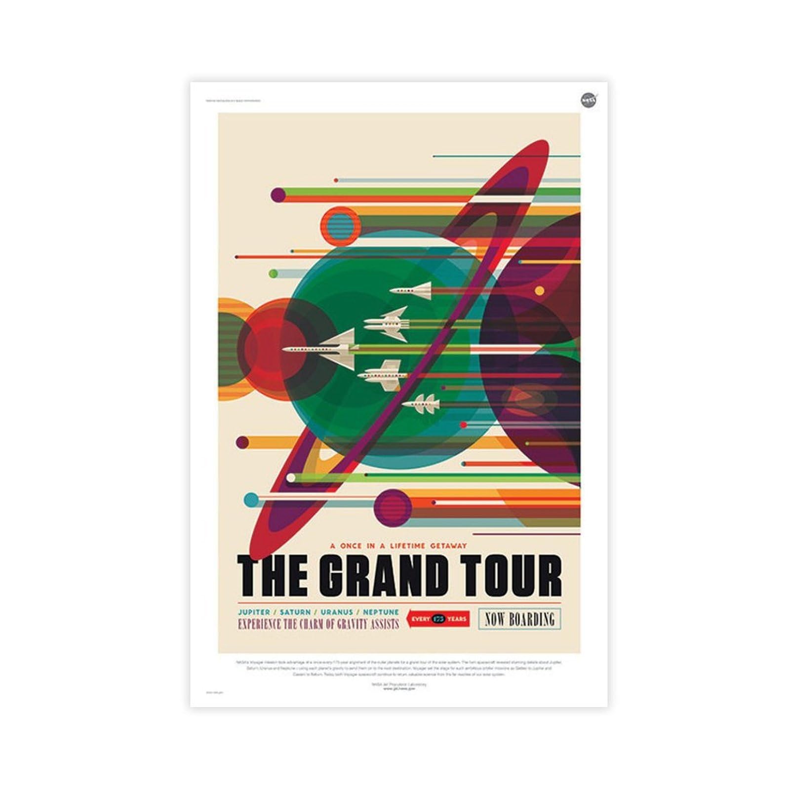 FSMFBGD The Grand Tour - Jupiter Canvas Poster Bedroom Decor Landscape Office Room Decor Gift 24x36inch(60x90cm)