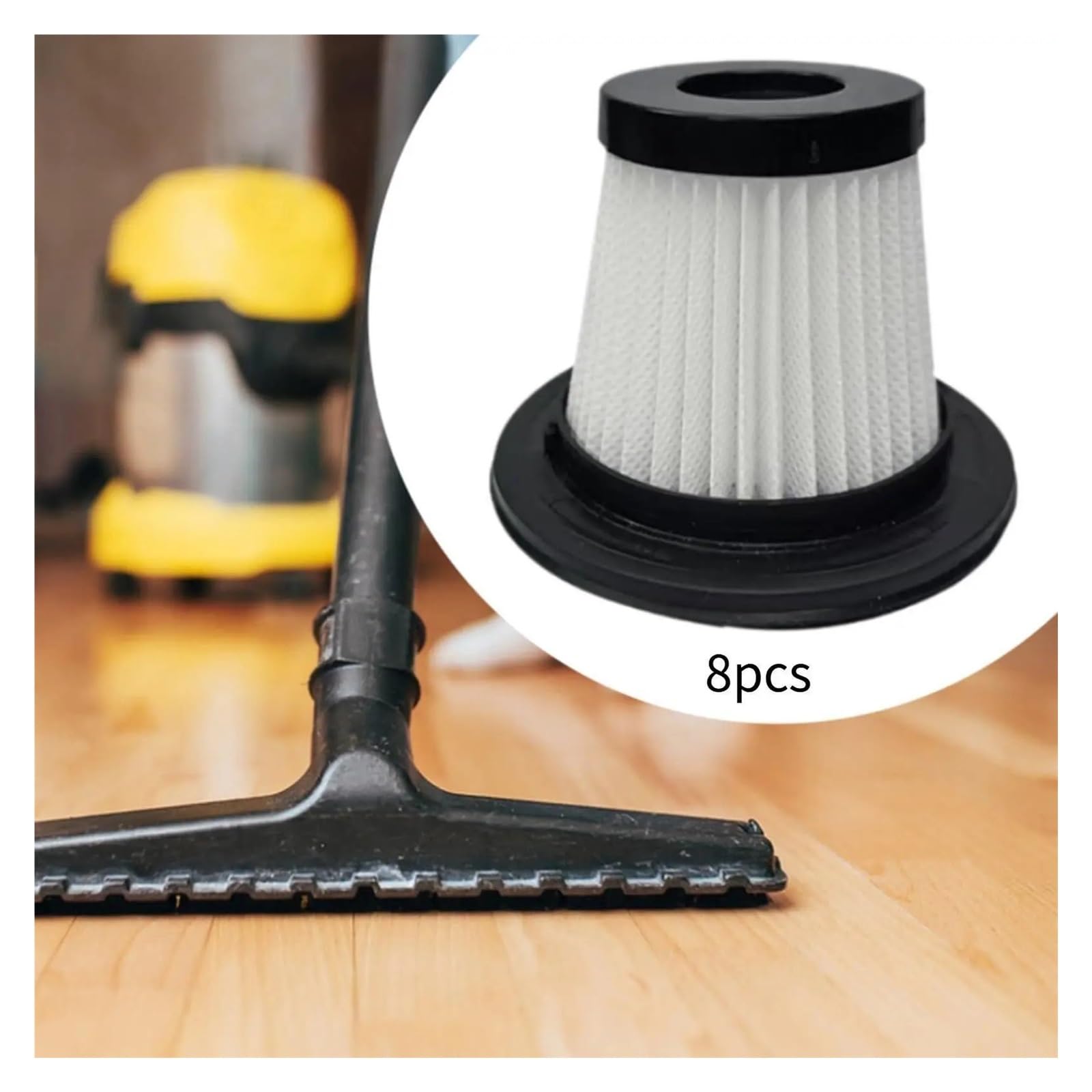 8 Piezas De Repuesto De Filtro De Aspiradora For Colector De Polvo De Coche, Eliminador De Polvo, Accesorio De Limpieza For Sala De Estar, Alto Rendimiento