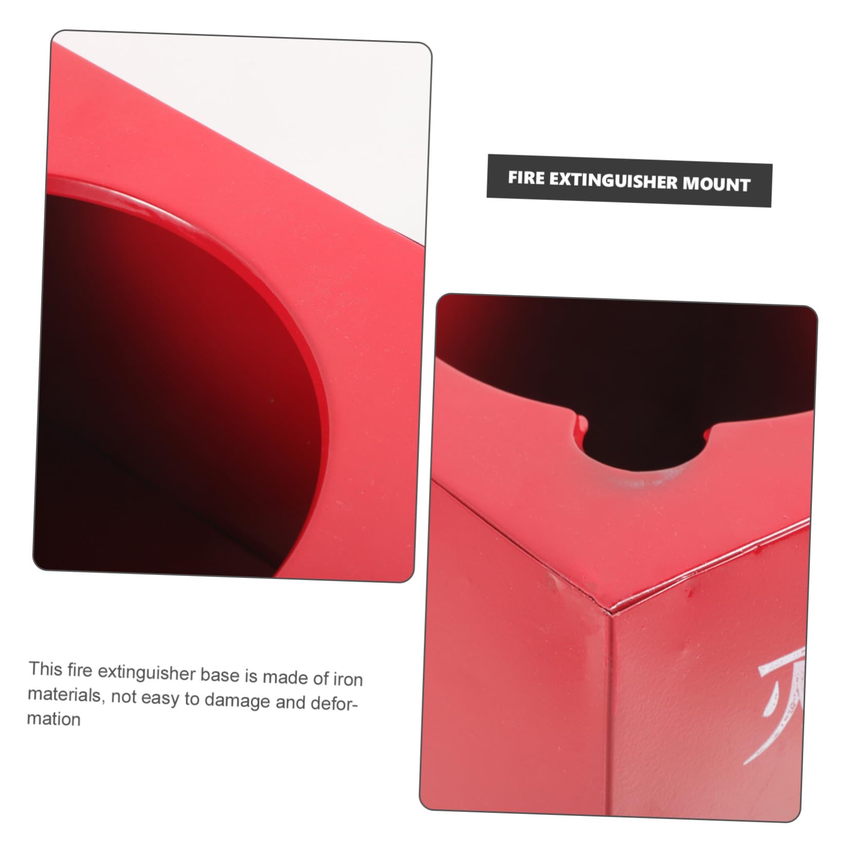 SOLUSTRE Base para Extintor de Incendios de Hierro Rojo 2-4kg Soporte Resistente y Práctico para Extintor Doméstico y Cocina