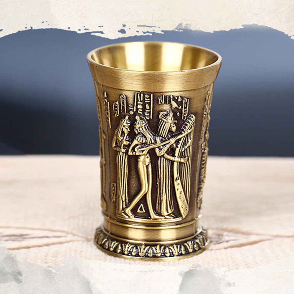 Amazon.com | 3pcs Shot Glass, Vintage Egyptian Shot Glass, Creative Wine  Shot Glass, Personalized Sip Glass, Metal Shot Glasses, Retro Style Mini Wine  Cup, Zinc Alloy Ancient Egypt Pharaoh Shot Glass, Bronze: