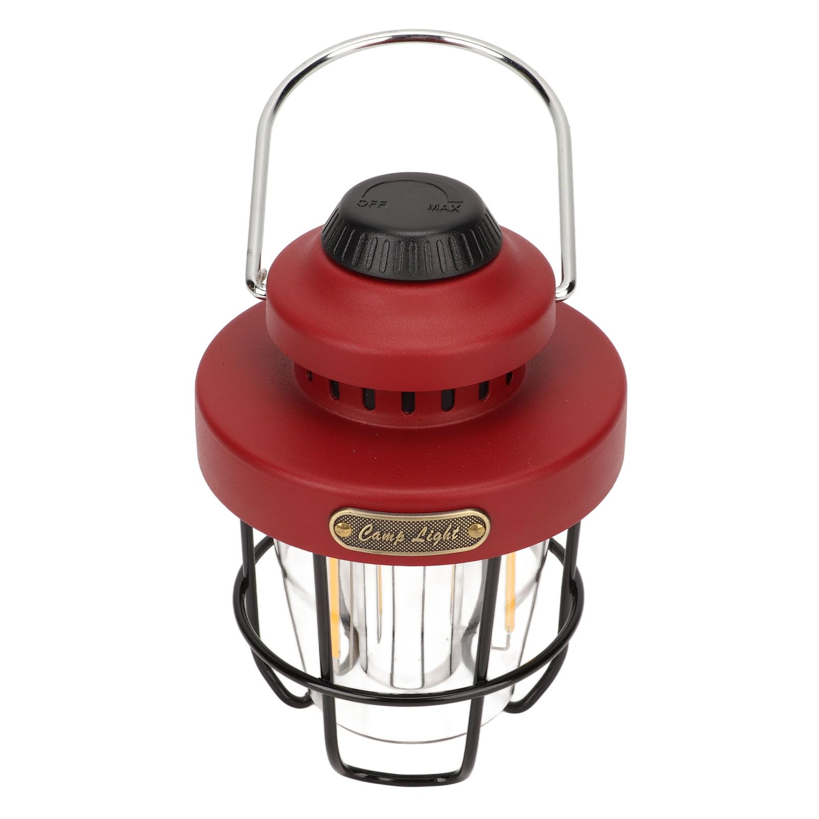 Camping Lanterns doładowalne, retro LED LED Lantern, Outdoor Hanging Tent Light, do przerwania zasilania, przetrwanie, wędrówki, bar (.)