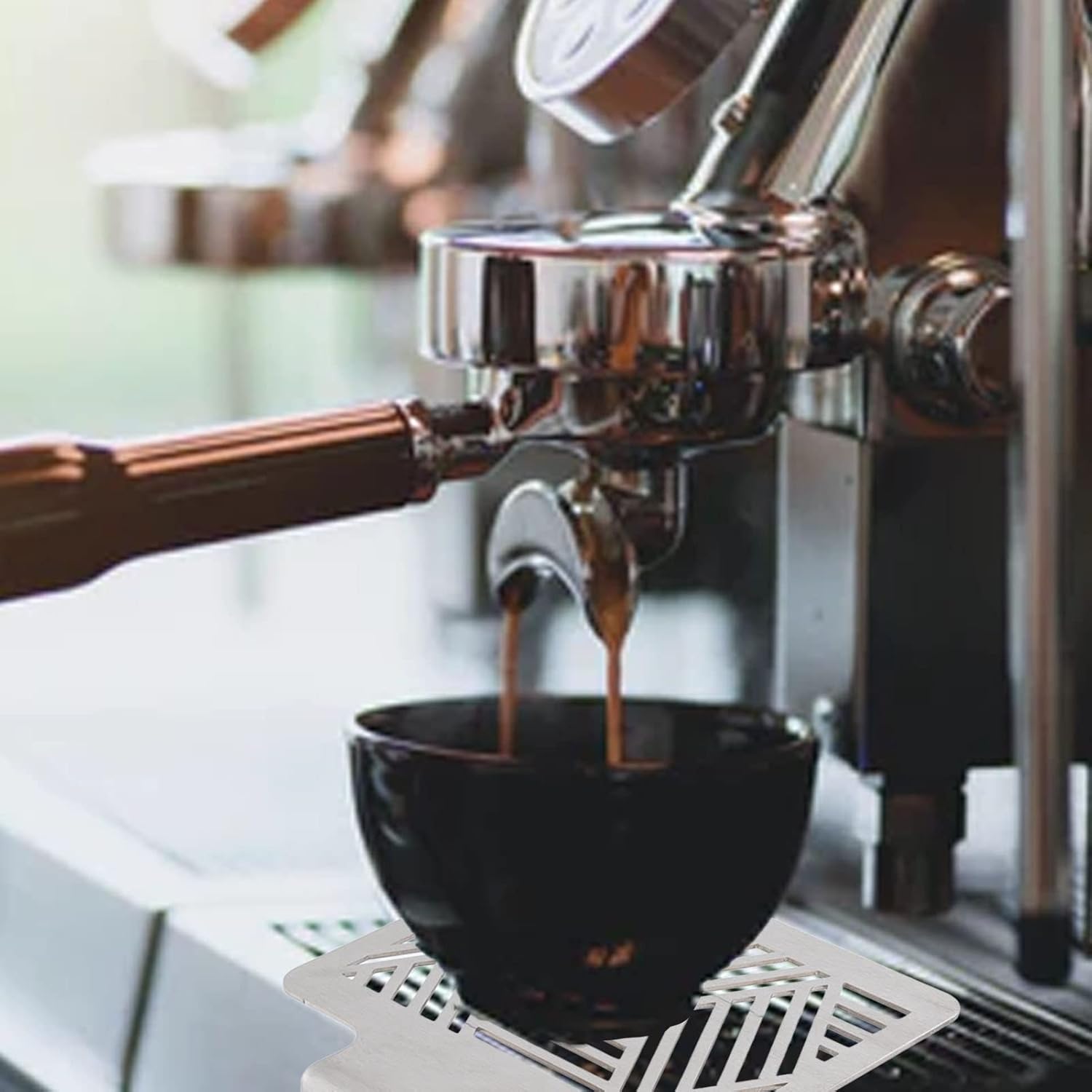 Stainless Steel Coffee Weighing Stand - Heat - Resistant, Durability - Enhanced Coffee Scale Rack for Cafes, Homes, s - Streamlines Brewing, Easy Installation