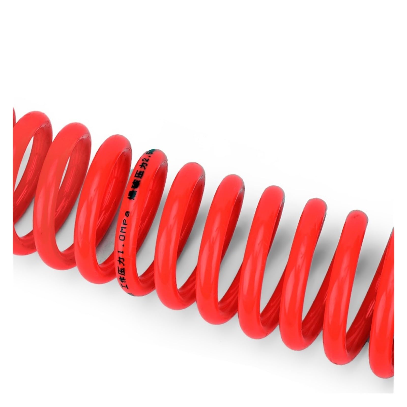 Manguera neumática con resorte espiral, Manguera de aire neumática en espiral, tubo PU alta presión 9M, color naranja(D)