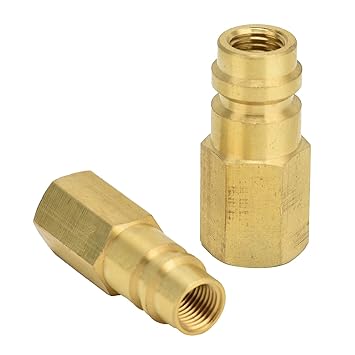 R134A Refrigerant Adapter, R134A Adapter Stable Exquisite Good Sealing Performance with 2pcs for Air Conditioner