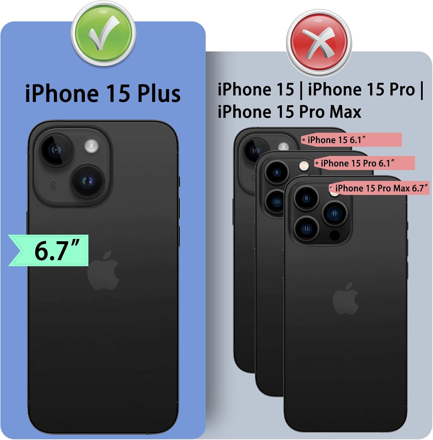 DuckSky for iPhone 15 Plus 6.7" Genuine Leather Wallet case 【RFID Blocking】【4 Credit Card Holder】【Real Leather】 Flip Folio Book Phone case Protective Cover Women Men for Apple 15 Plus case Light Brown