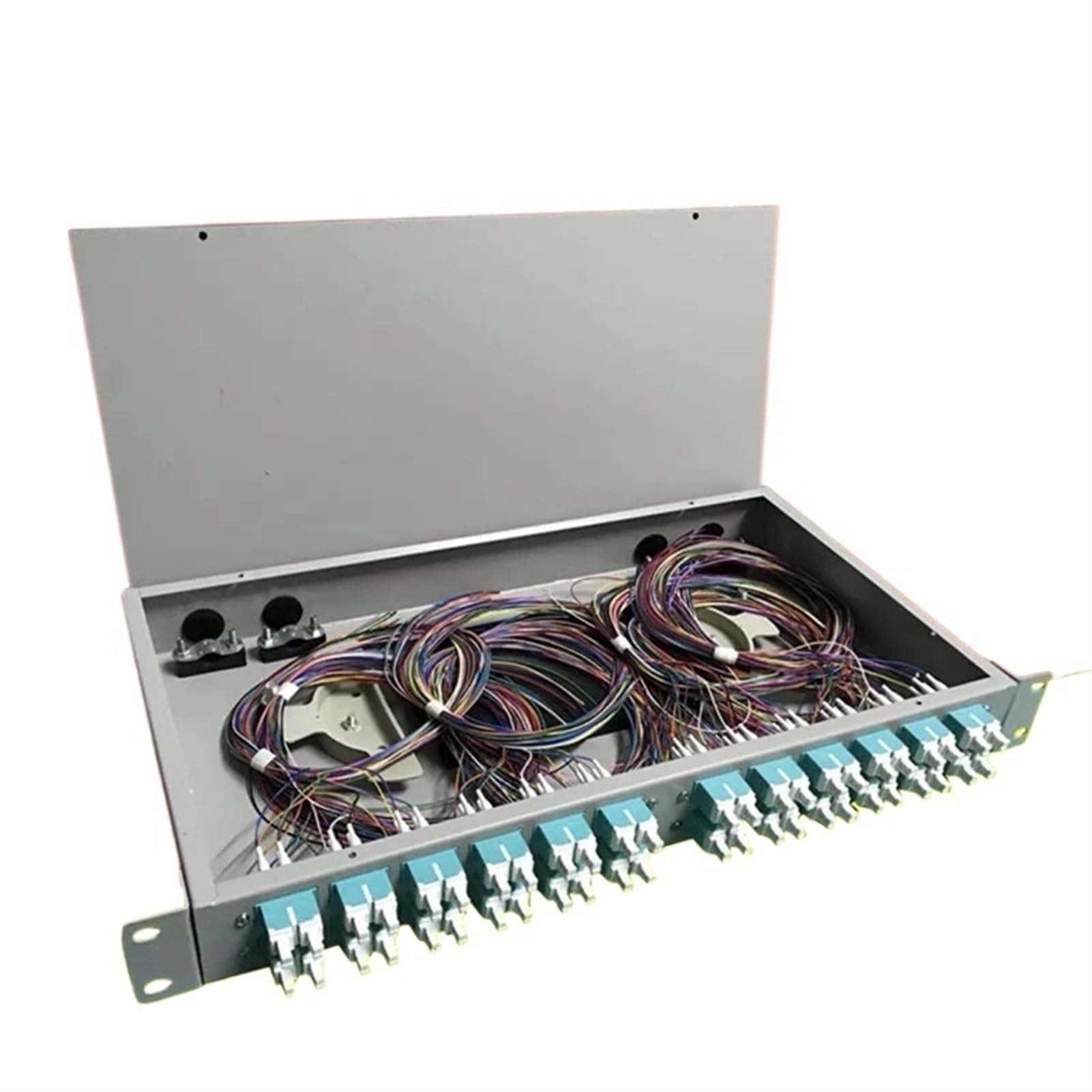 Boîte à bornes Fibre Optique OM3, 4/8/12/16/24 cœurs LC multimode 10 Gigabit, entièrement installée, 1 pièce(4 Cores)
