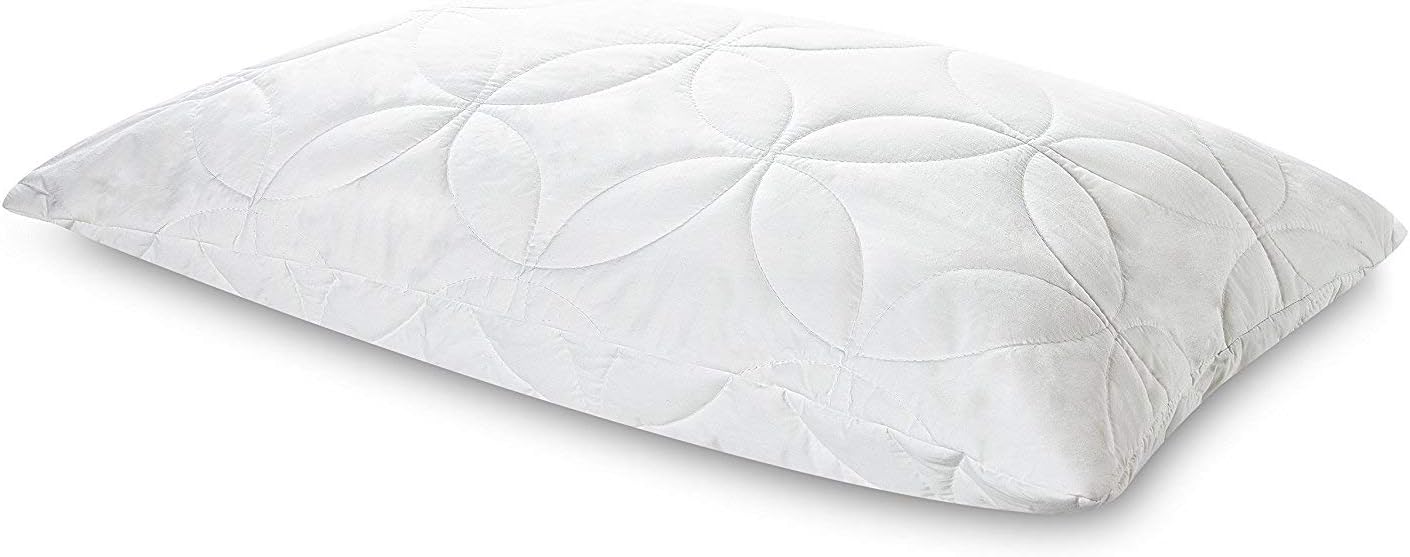 Tempur-Pedic Queen TEMPUR-Cloud Lofty Size Pillow, Medium Soft Support Washable Cover, White