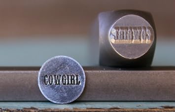 10mm Cowgirl Word Metal Punch Design Stamp - Supply Guy - CH-88