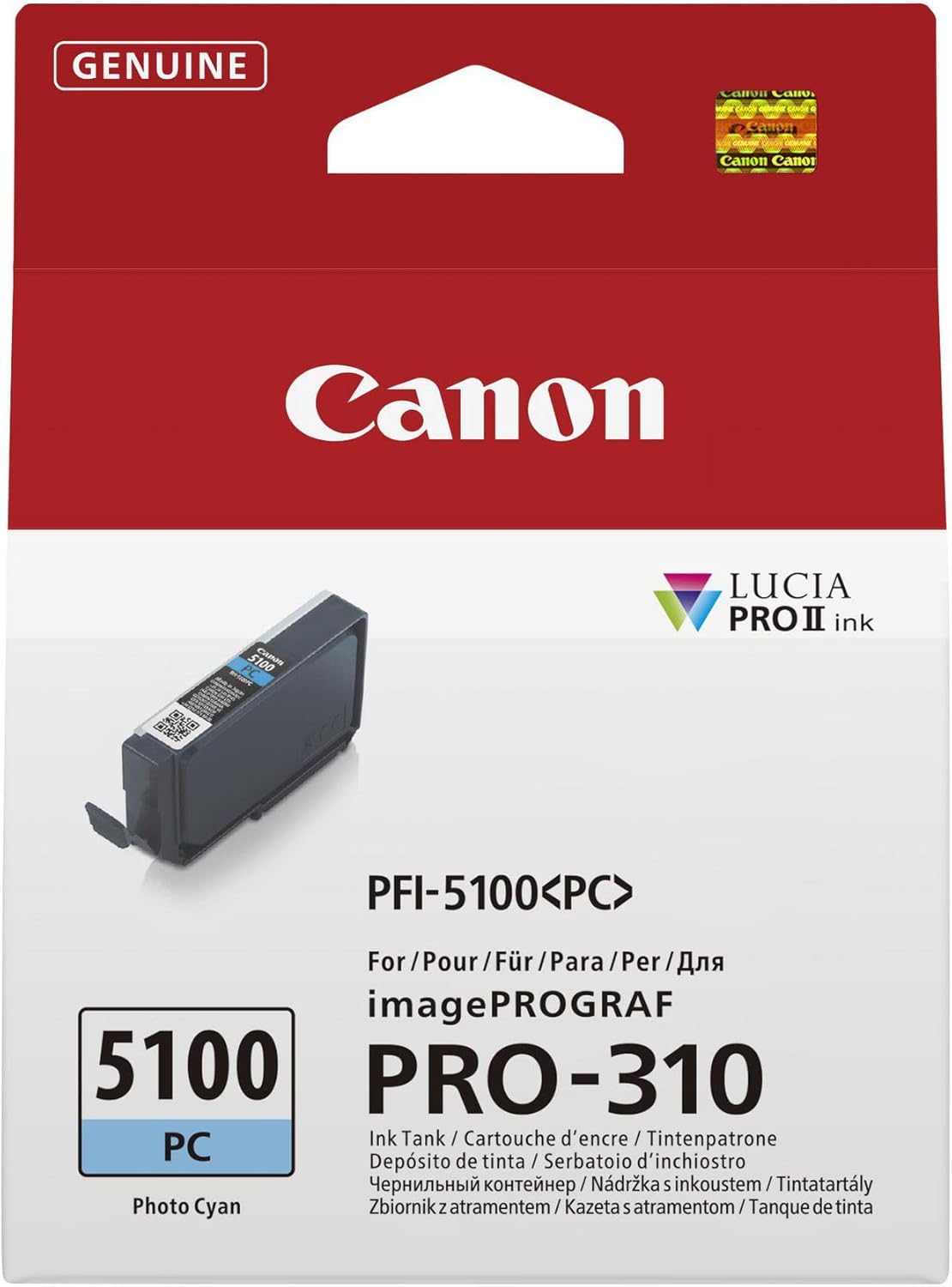 Canon PFI-5100 Ink Tank, Photo Cyan