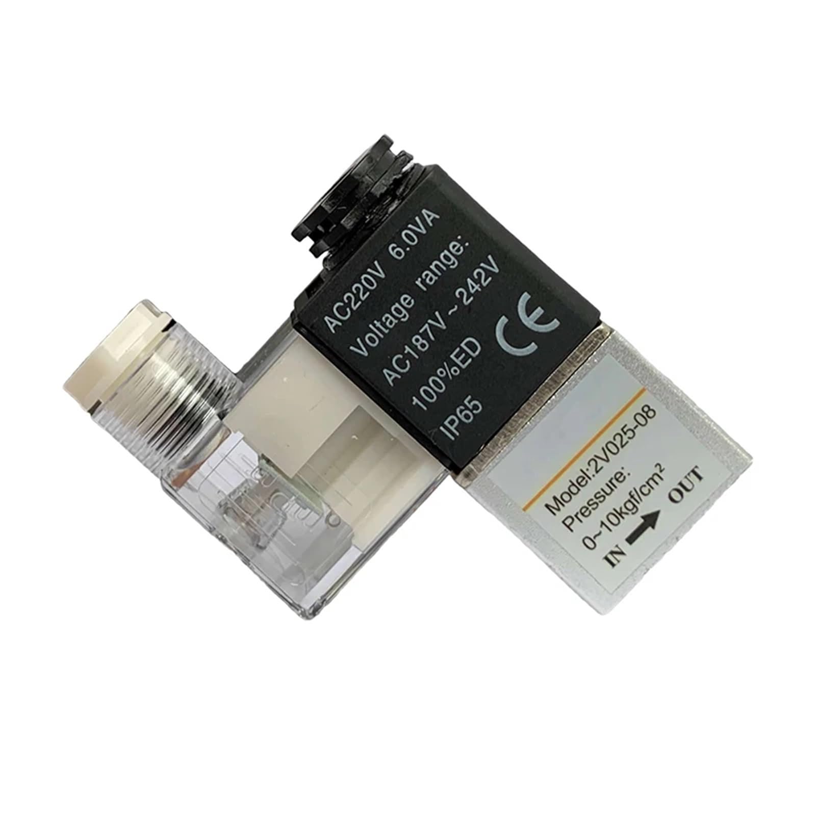 Électrovanne 2V025-08 mécanique robuste en aluminium pour automatisme