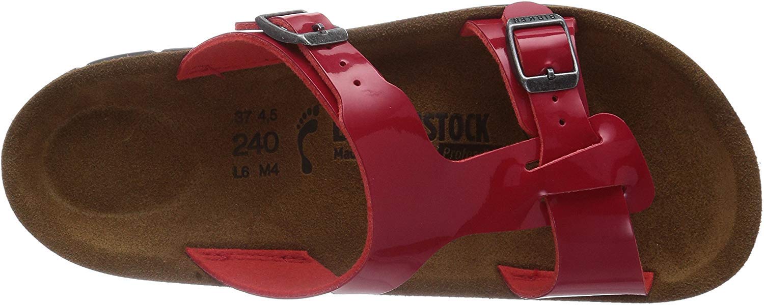 BIRKENSTOCK Classic Saragossa Birko-Flor, damskie sandały z paskiem na kostce, z obcasem klinowym