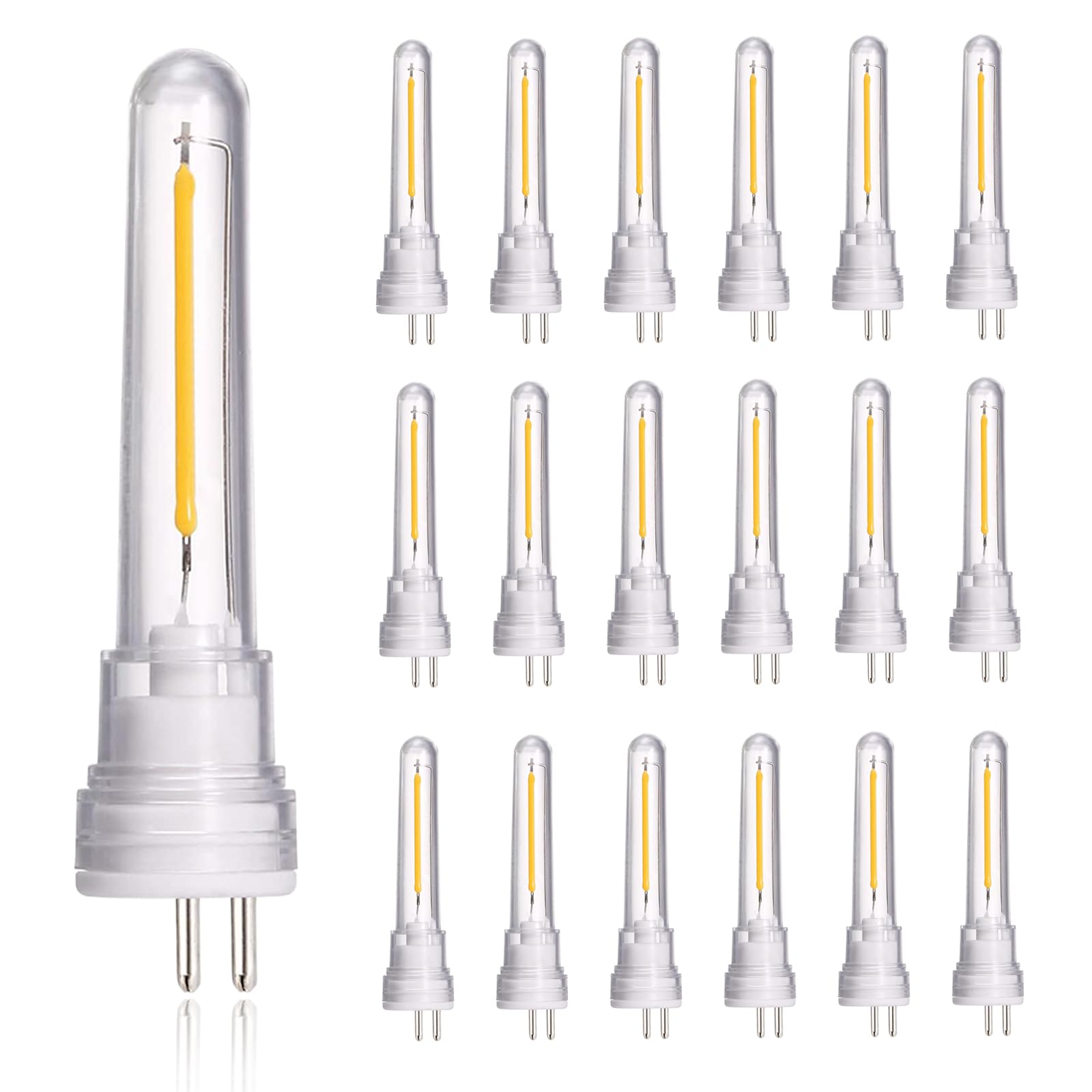 HISTAR 18 Pack S14 Led Bulbs Dimmable S14 Replacement Bulbs for Outdoor String Lights, Shatterproof and Waterproof Warm White 2700k