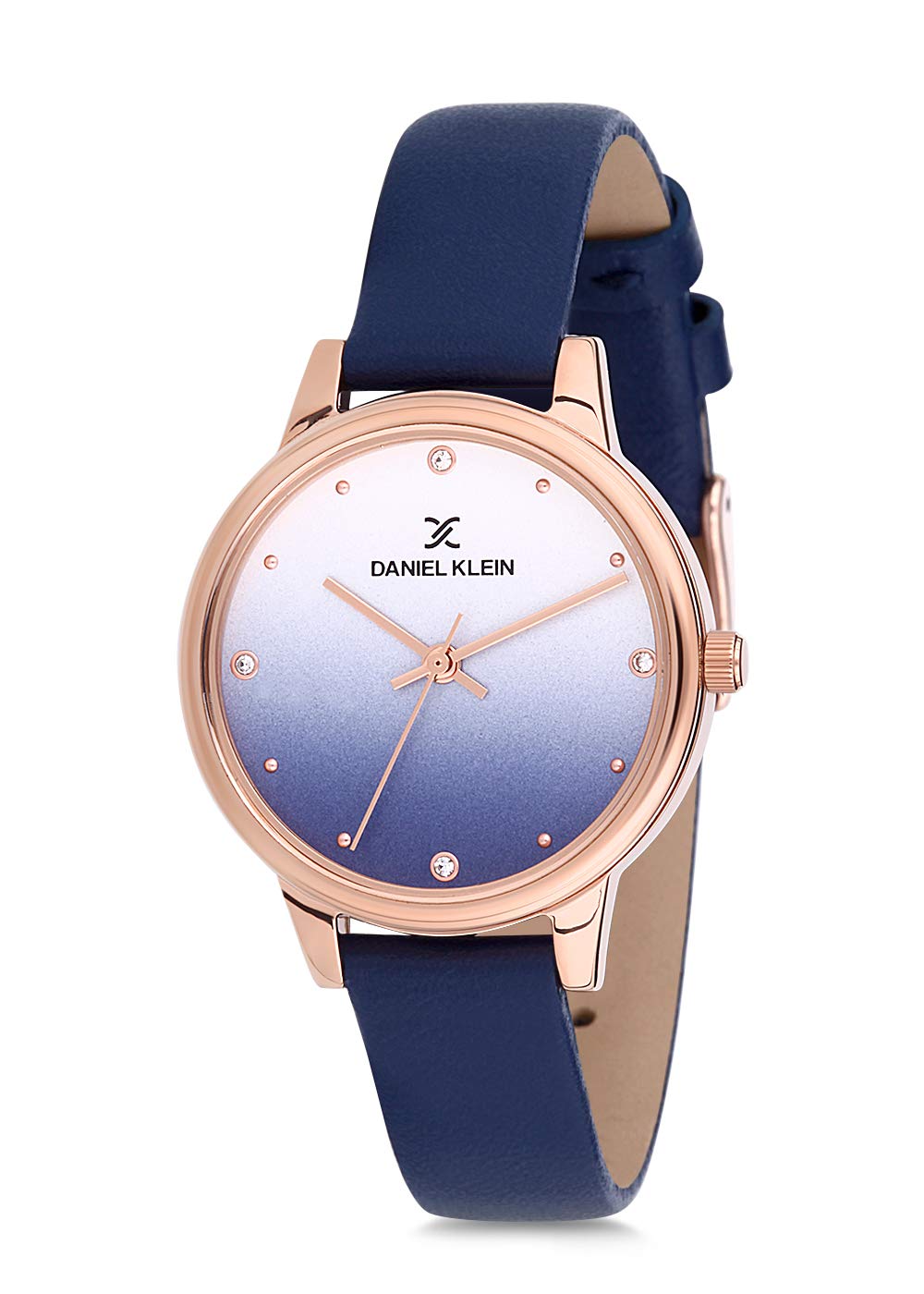 Womens Quartz Watch, Analog Display And Leather Strap Dk12201-4