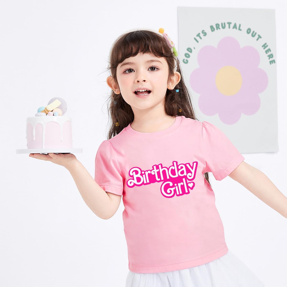 Birthday Girl Shirt 2nd 3rd 4th 5th 6th 7th 8th 9th Girls Birthday Tshirts Cotton Short Sleeve Tees