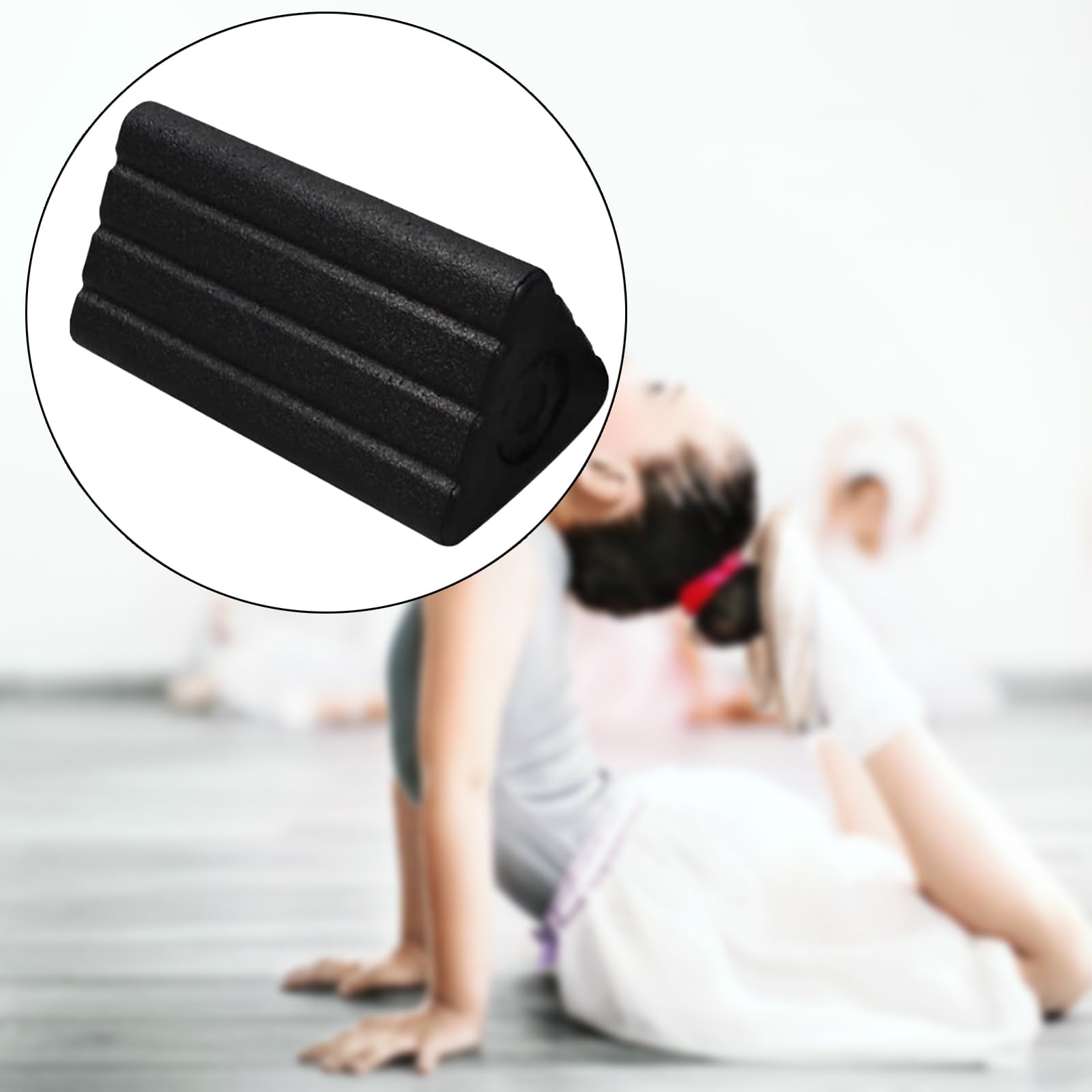 2 in 1 Triangle Yoga Block EPP Foam Roller Portable Workout Back Neck Legs Massage Adult Easy Cleaning Yoga Column