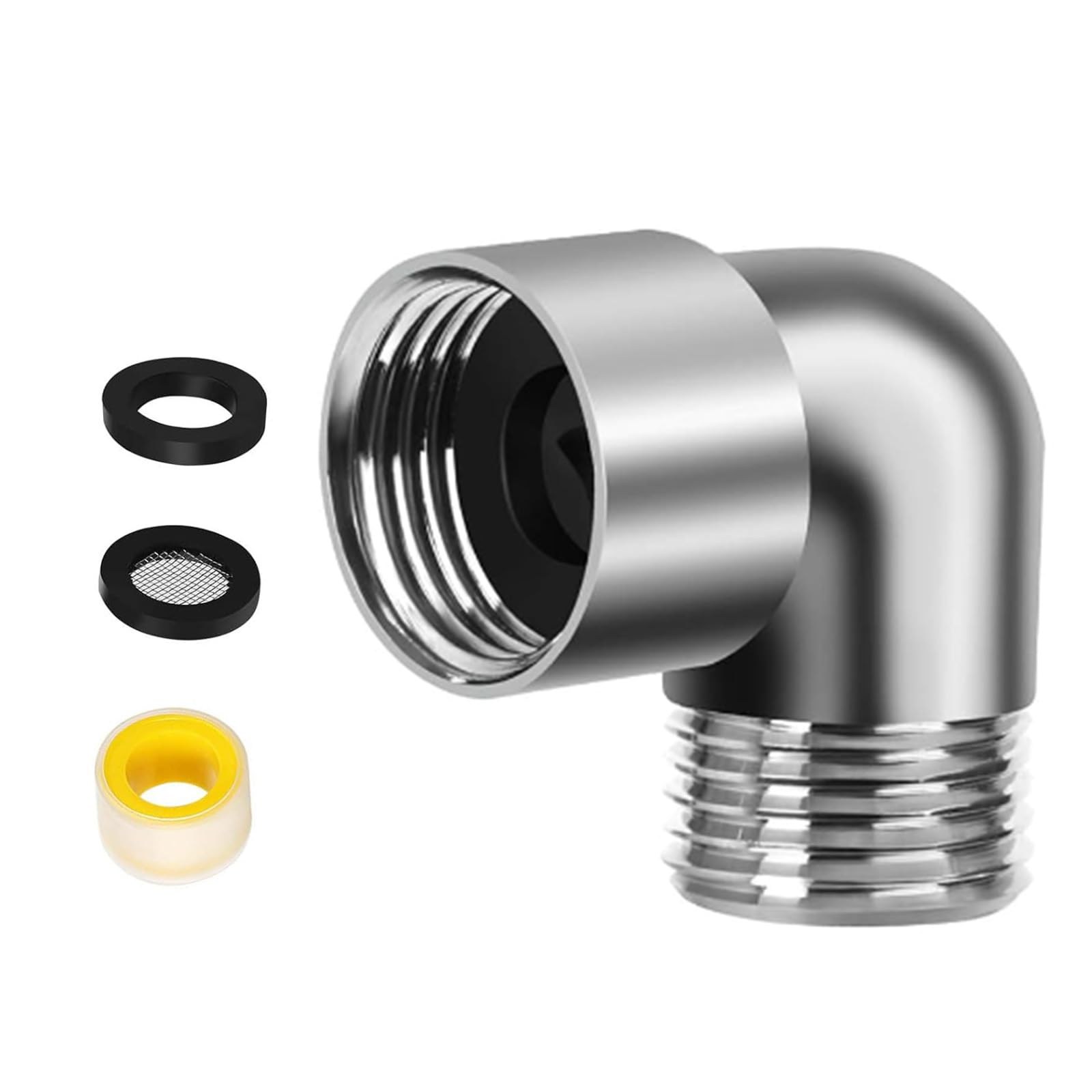 Handheld Shower Head Elbow Adapter Shower Arm Angles Adapter 90 Degree Shower Arm Elbow Connector for Shower Hose