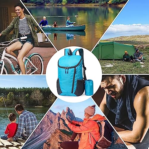 Yoolly Lightweight Foldable Backpack, Small Hiking Rucksack, Waterproof Packable Backpack For Men Women Kids, Durable Rucksack For Outdoor Sport Travelling Hiking Camping Biking Walking (Blue) - 8
