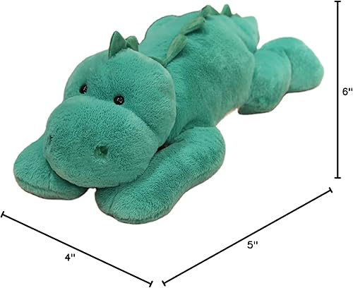 Vista 8 de Animales de peluche con peso, 19.7 pulgadas, 3.3 libras, peluche de dinosaurio con peso, lindo dinosaurio de peluche, juguete de almohada de Oso