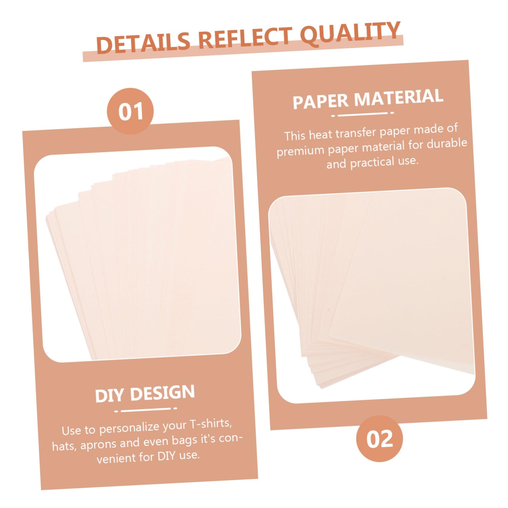 A4-sublimationspapier 100 Blatt Rosa Papier für Selbstgemacht Textilien