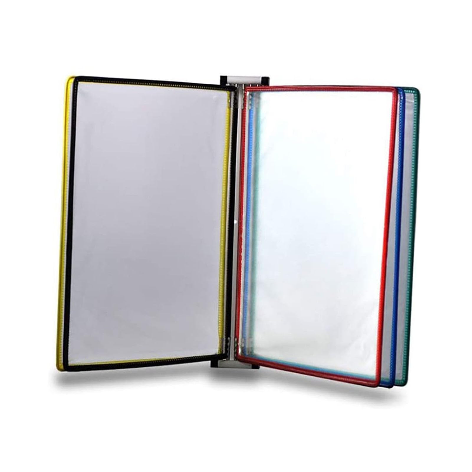 MYUYEE Wall Mount Reference Organizer - Flip File Holder, Durable Polypropylene, A4 Folder Wall-Mounted File Holder, Poster Flip Book Display, For Storing And Displaying Documen