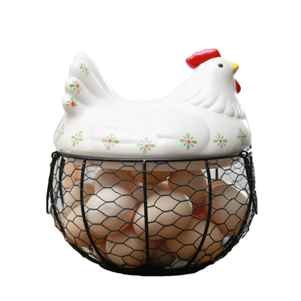 Panier de rangement en fer forgé contre le désordre des fruits et légumes