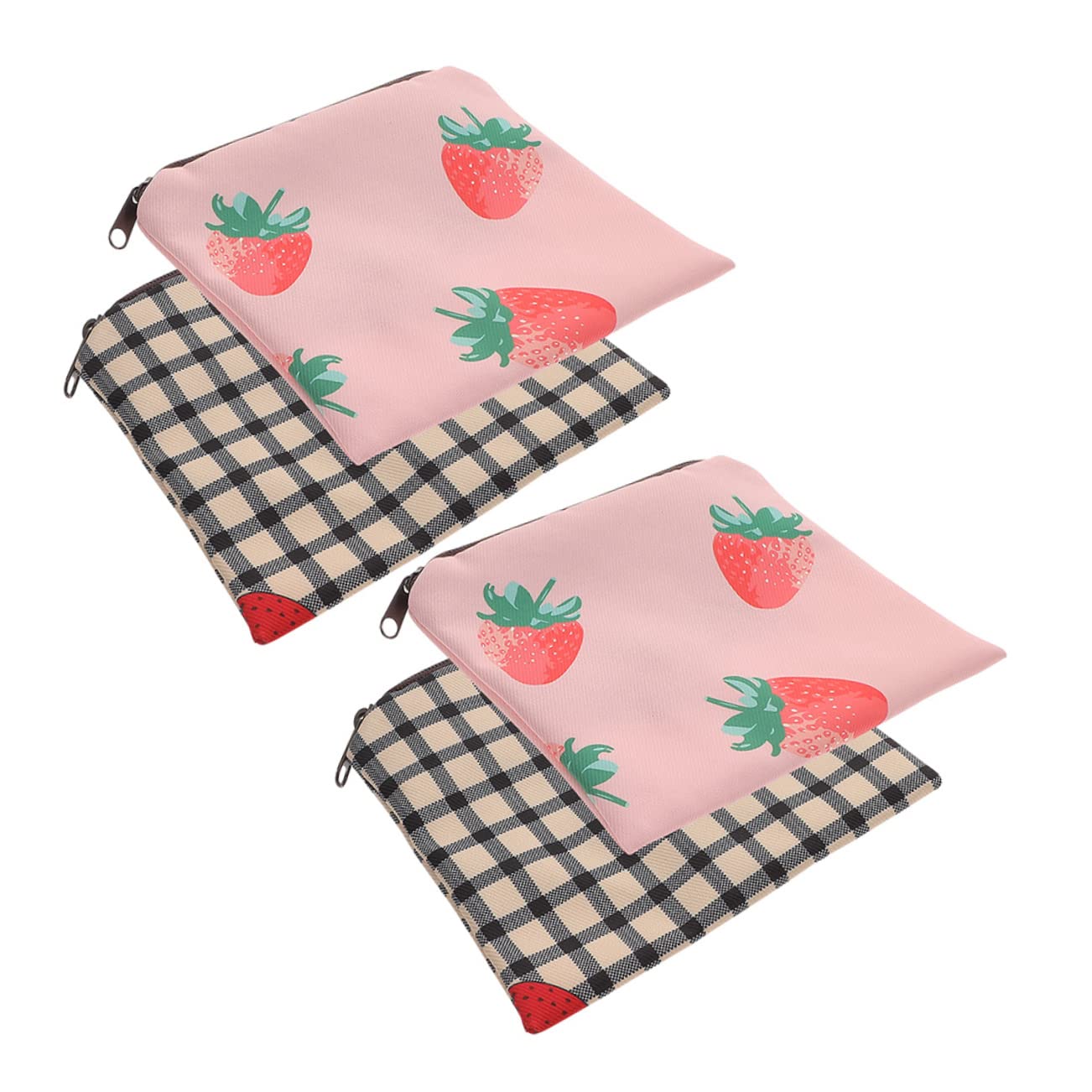 FRCOLOR 16 Stk Aufbewahrungsbeutel Für Damenbinden Süße Handtaschen Münzwechseltaschen Mini-nasstasche Mädchen Handtasche Behälter Für Menstruationspads Tragbare Periodentasche Polyester