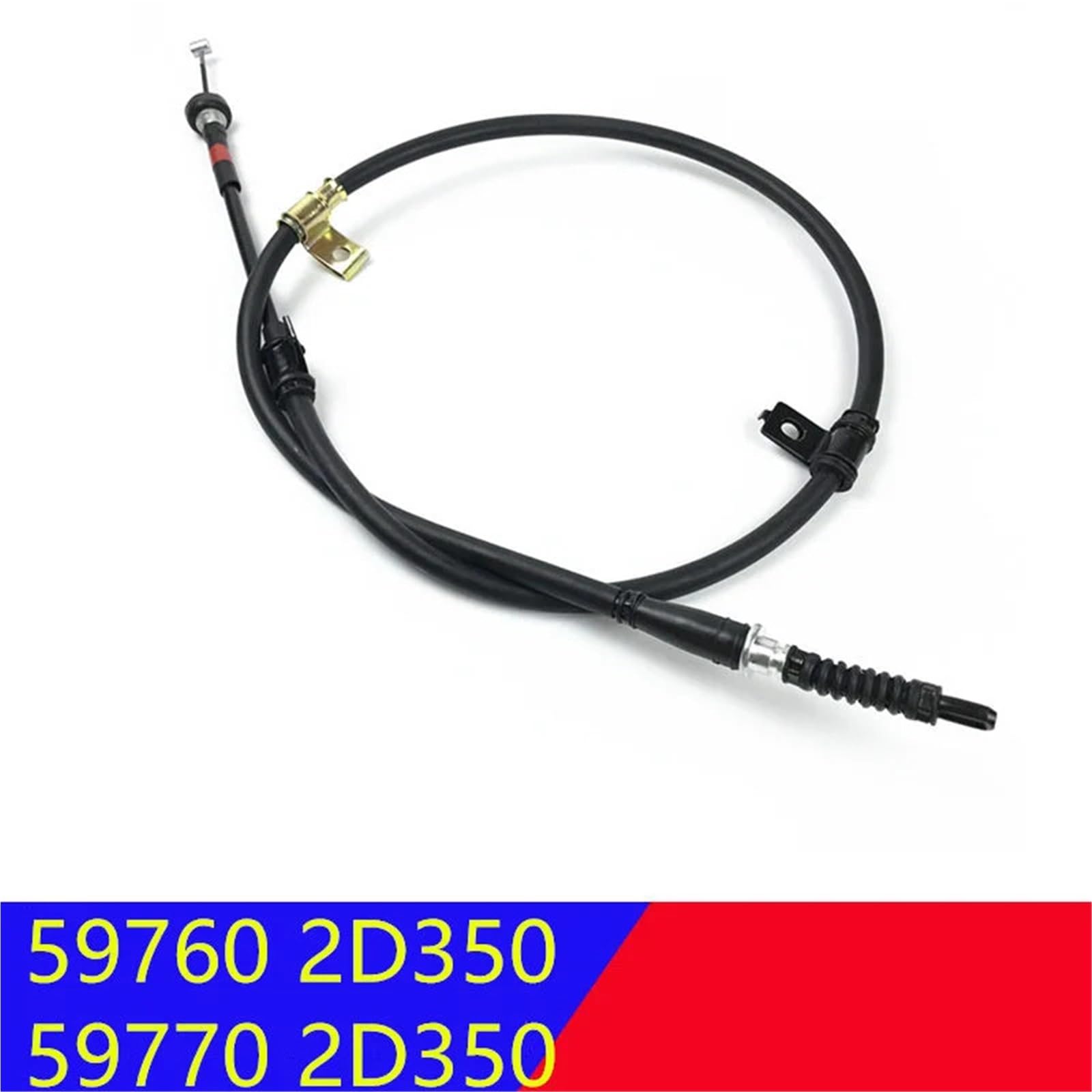 linka hamulca ręcznego 59770-2D350 59760-2D350 Pasuje do Hyundai Elantra 2003-2006 Przewód zwalniający hamulec postojowy lewy + prawy Cięgła hamulca ręcznego samochodu