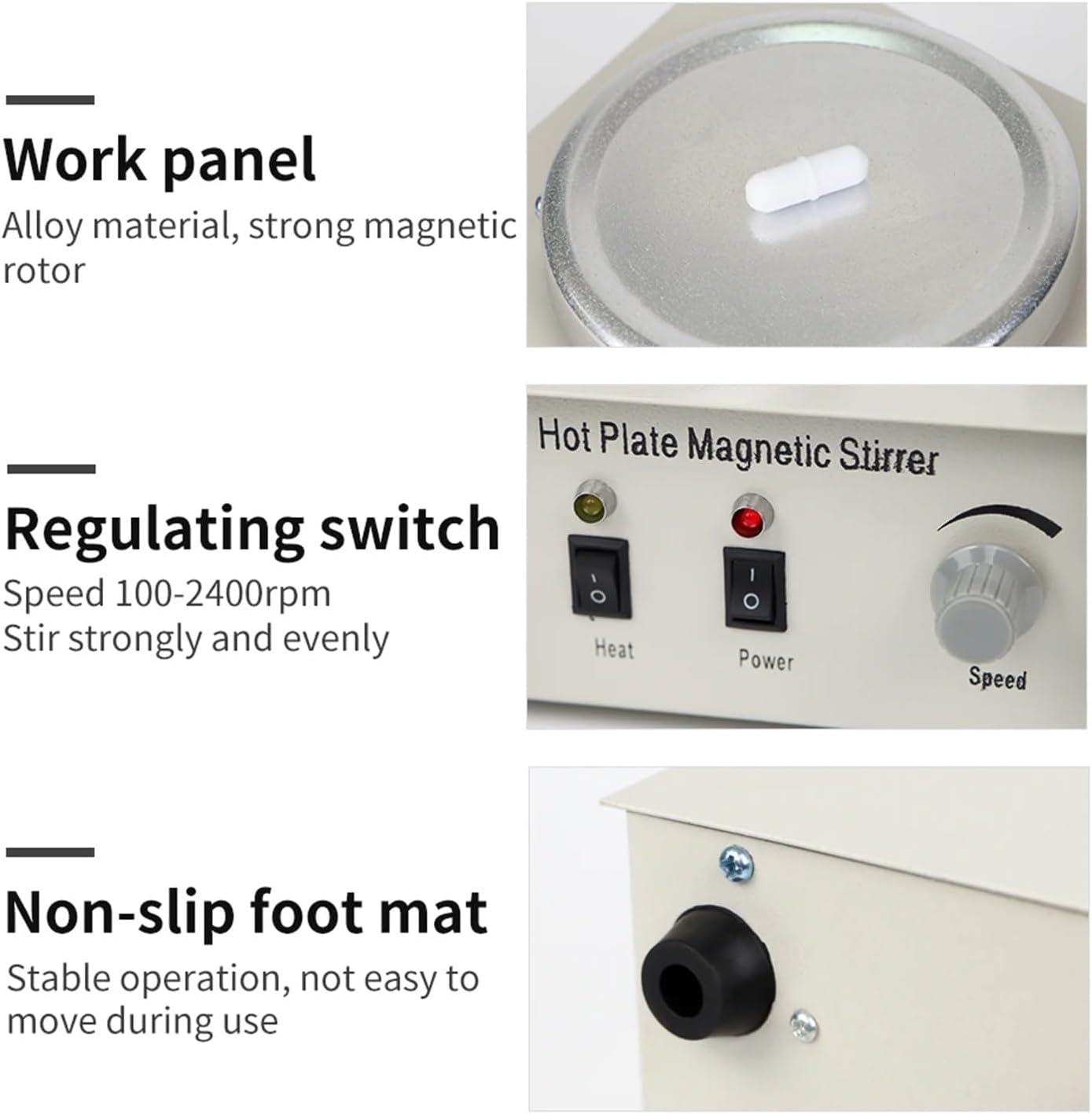 79-1 Heating Magnetic Stirrer 1L Hot Plate Laboratory Mixer With Stir Bar 2400rpm Lab Equipment