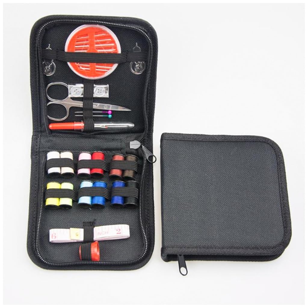 Mini Kit de Costura portátil para Viaje en casa, Caja de Almacenamiento para Coser