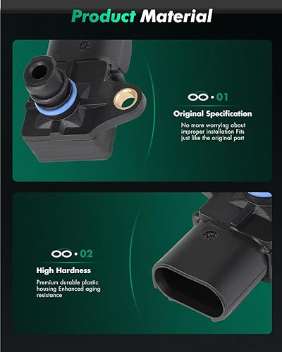 Miniatura 4 de SCITOO Sensor absoluto del colector de mapa compatible para Jeep Compass Patriot Grand Cherokee para Chrysler 200 300 para Dodge Avenger Viper