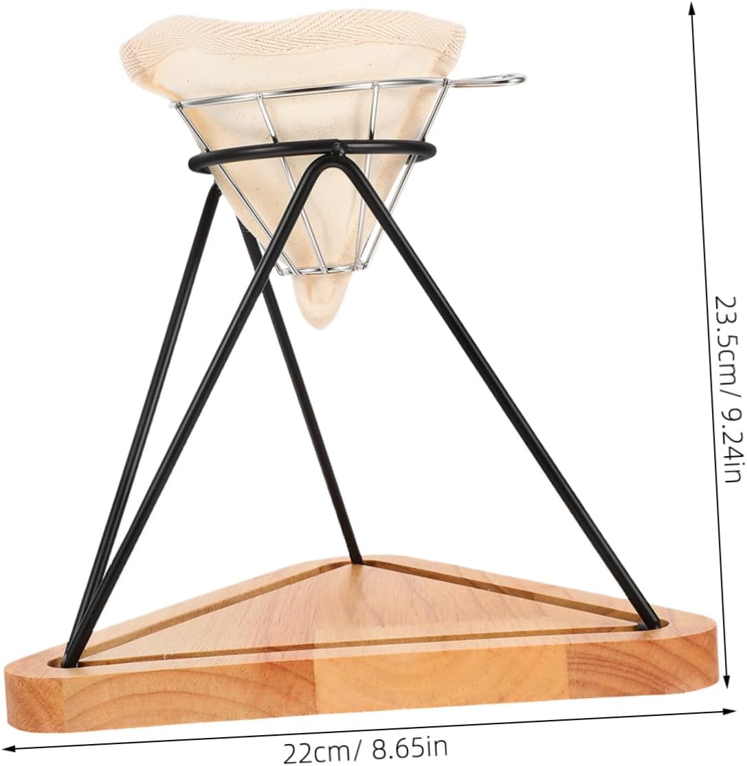 Reusable Drip Rack Stand Stainless Steel Coffee Filter Holder Drip Filter Rack Funnel Basket for Office Home