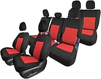 Vista 28 de FH Group Fundas de asiento de automóvil de ajuste personalizado hechas específicamente para la base Ford Explorer 2020-2024, fundas de asiento