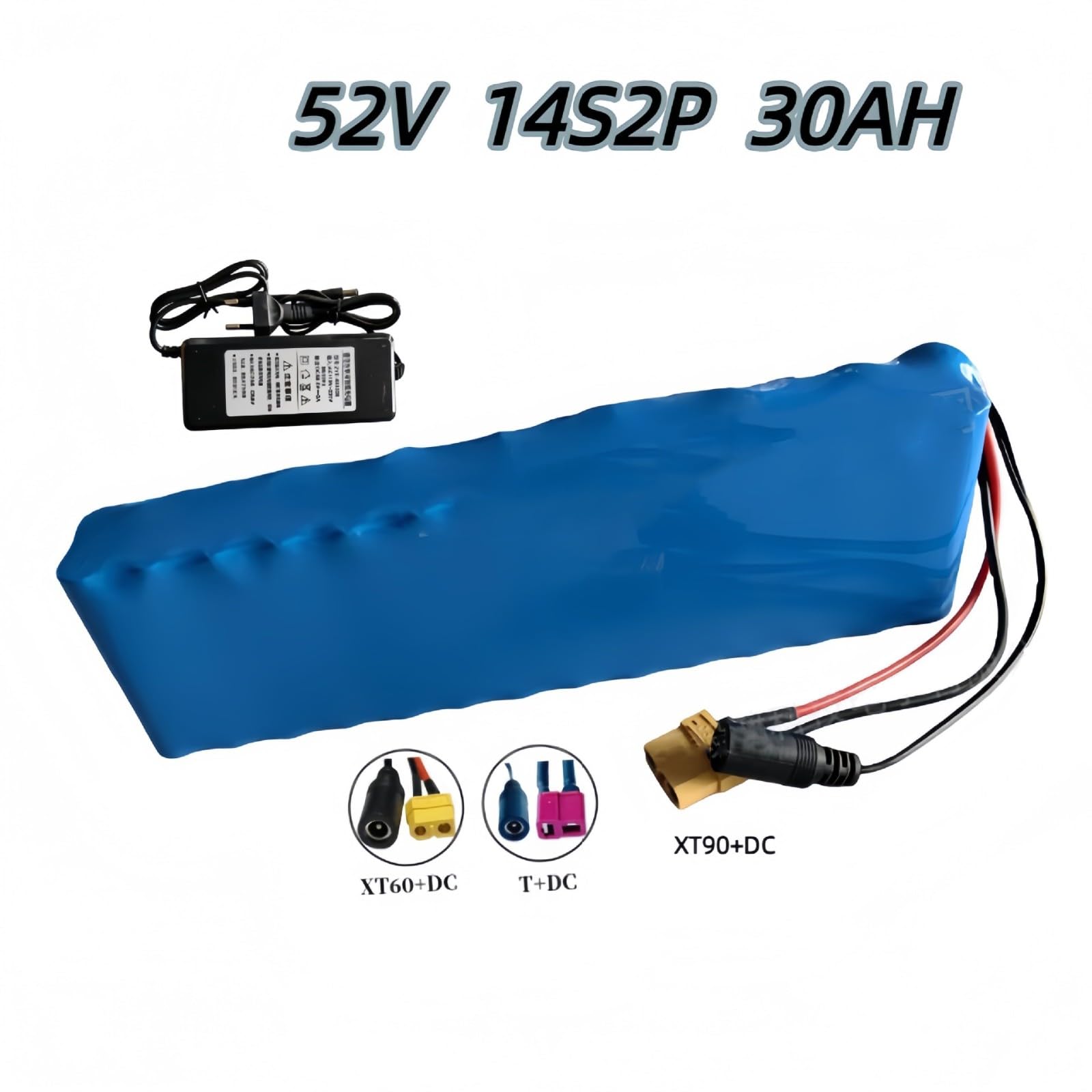 Batería de Litio de 52V, 14S2P, 30000mAh, 18650, Repuesto Recargable for vehículo de Movilidad, Scooter de Equilibrio eléctrico