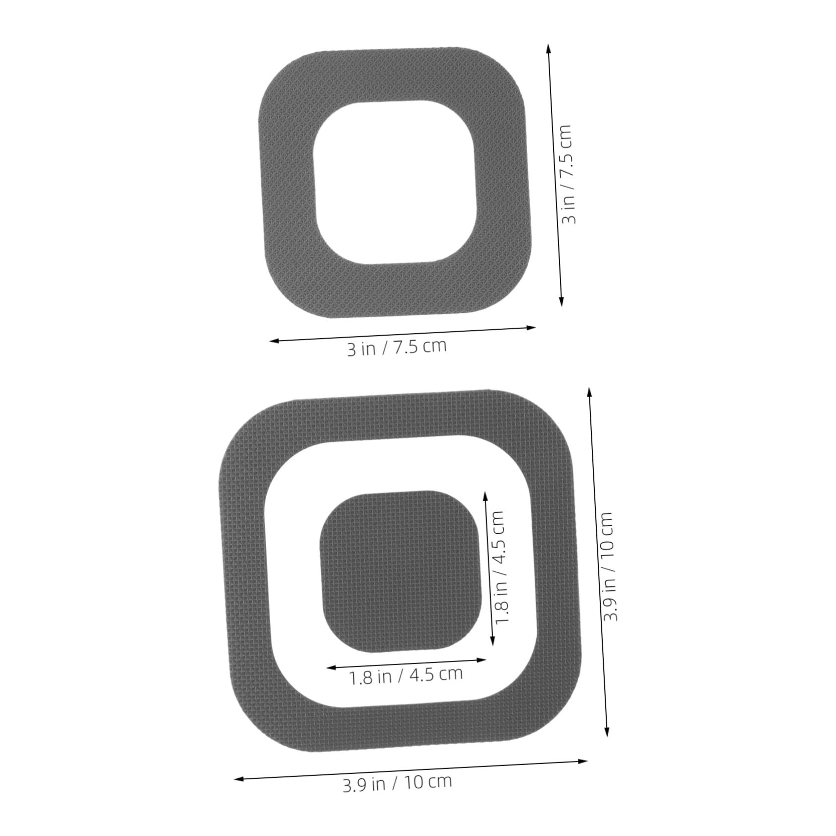 CANIGHT 20pcs Non Slip Shower Decals Square Bath Tub Stickers Self Adhesive Safety Strips for Bathroom Bathtub Pool and Stairs Reliable Slip Prevention Appliques