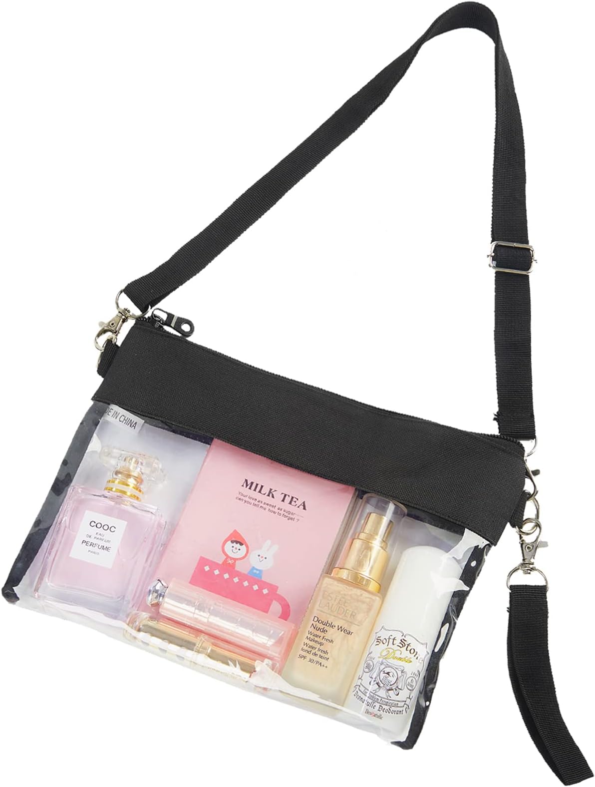 Clearworld Clear Bag for Stadium Events, Clear Crossbody Purse Bag for women, Stadium Approved for Concerts Sports Events Festivals