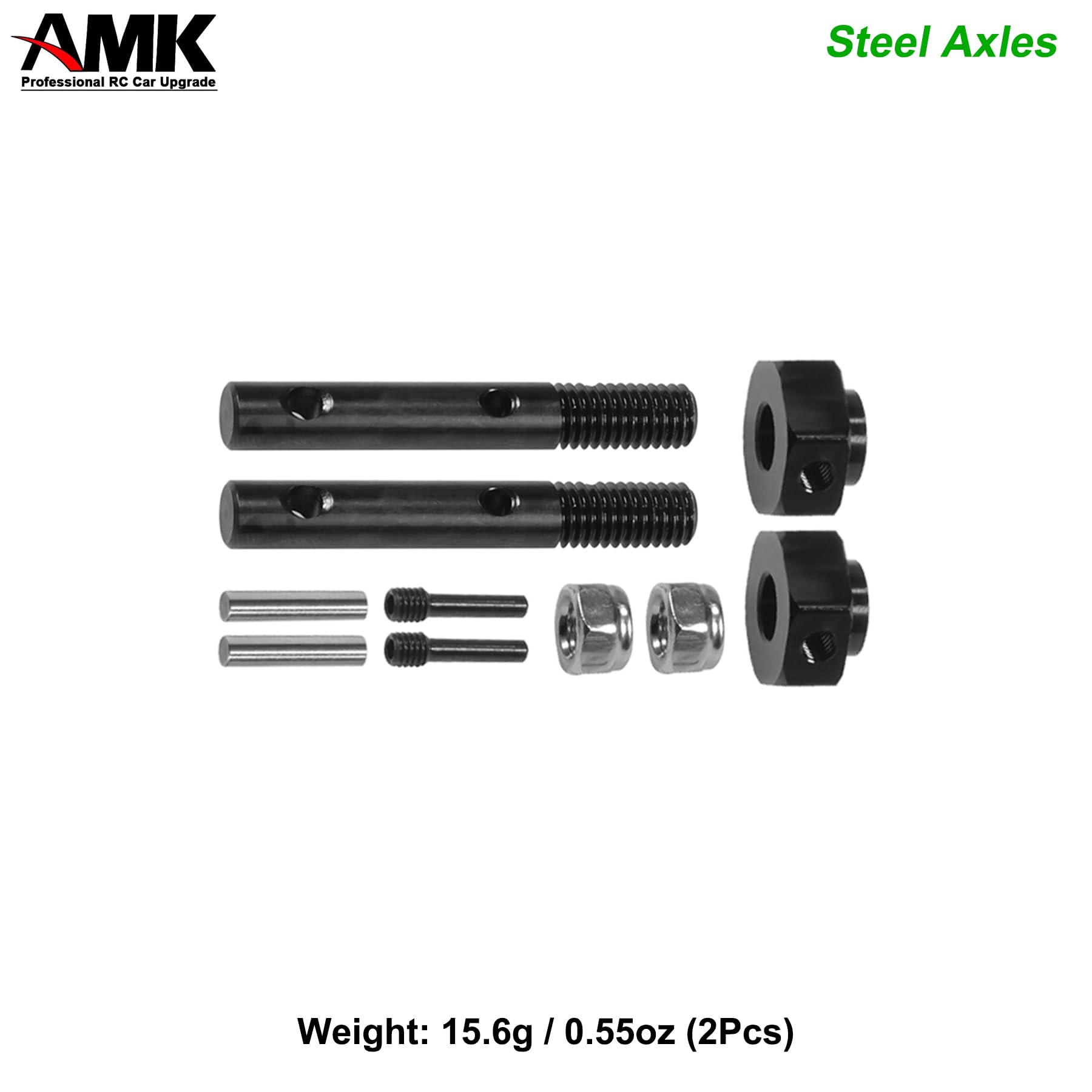 UTB10 Portal Stub Axles - Hardened Steel Upgrade For Axial Capra & SCX10 III RC Crawlers