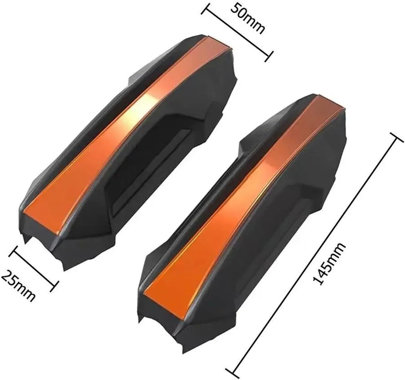 Barre di protezione motociclette Per Barre Di Protezione Per Moto Paraurti Motore Da 25 Mm Telaio Esterno Accessori(1 Set Silver)