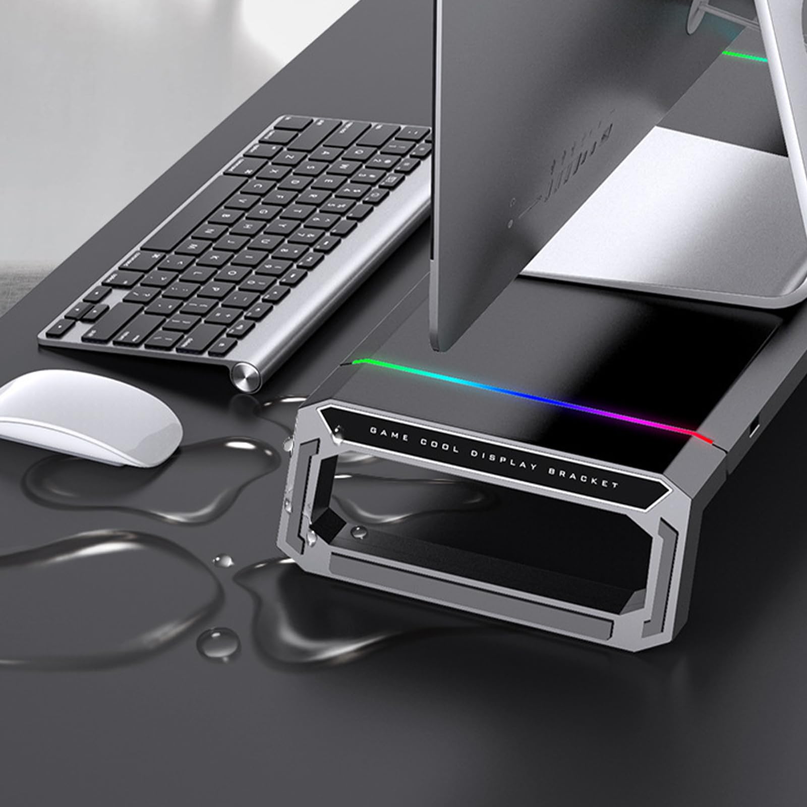 UncleS Moniteurs De D'écoute 30 Kg 'Ours Rack Poids avec des Colonnes 'éoutelles Pliables du Port USB avec Tiroir Rangement Et Emplacement Téléphonique pour Le Bureau des Moniteurs USB