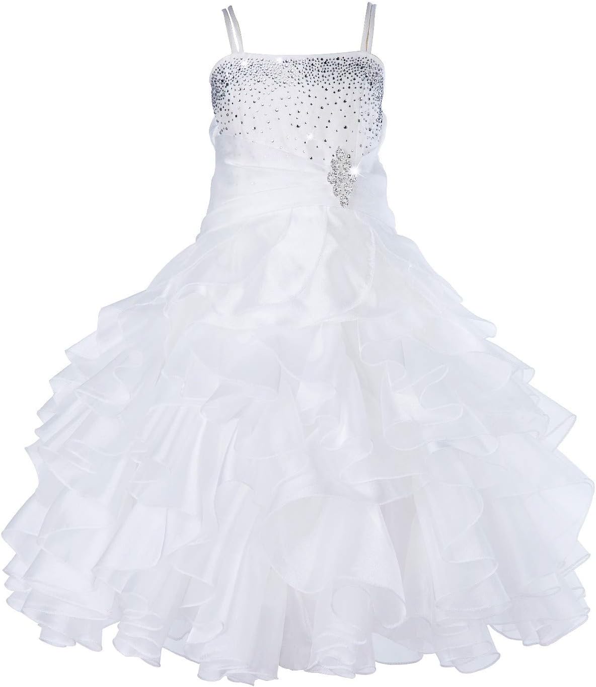 ekidsbridal DRESS ガールズ US サイズ: 14 カラー: ベージュ