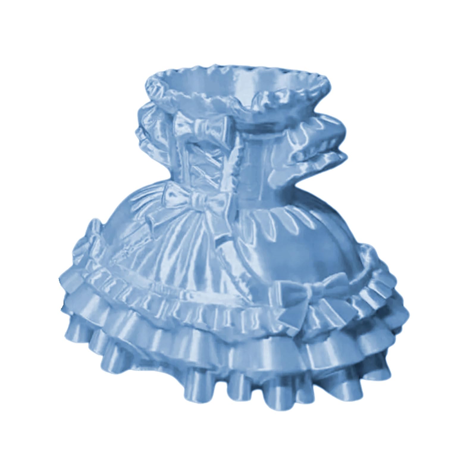 CRFFZ 3D Printed Dress Shape Pen Cup Desktop Organiser Storage Container for Writing Tool Cosmetic Brush Organization Desktop Planner