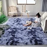 DweIke Super Soft Shaggy Rugs Fluffy Carpets, Tie-Dye Rugs for Living Room Bedroom Girls Kids Room...
