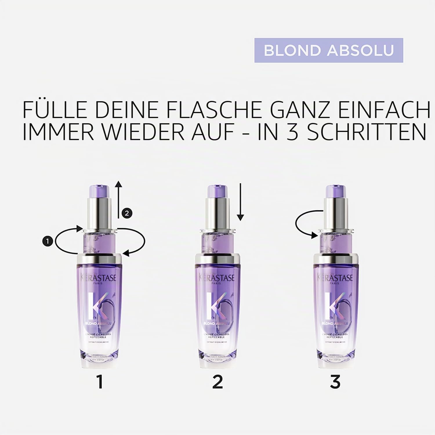 Blond Absolu Intensives Haaröl, leuchtend, nachfüllbar, für blondes Haar, 75 ml