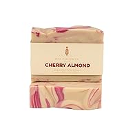 Vista 1 de Jabón de barra hecho a mano de almendra cereza Jabón de baño Jabón de manteca