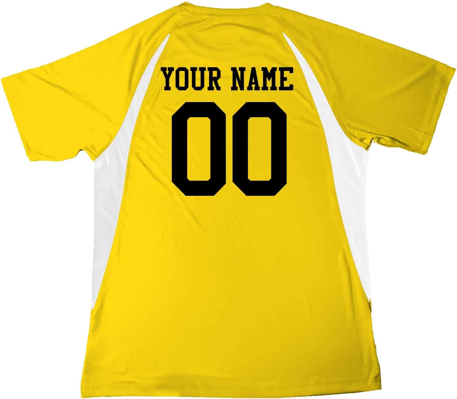 Economy All Sport Custom Baseball Jersey Adult Medium in Gold and White