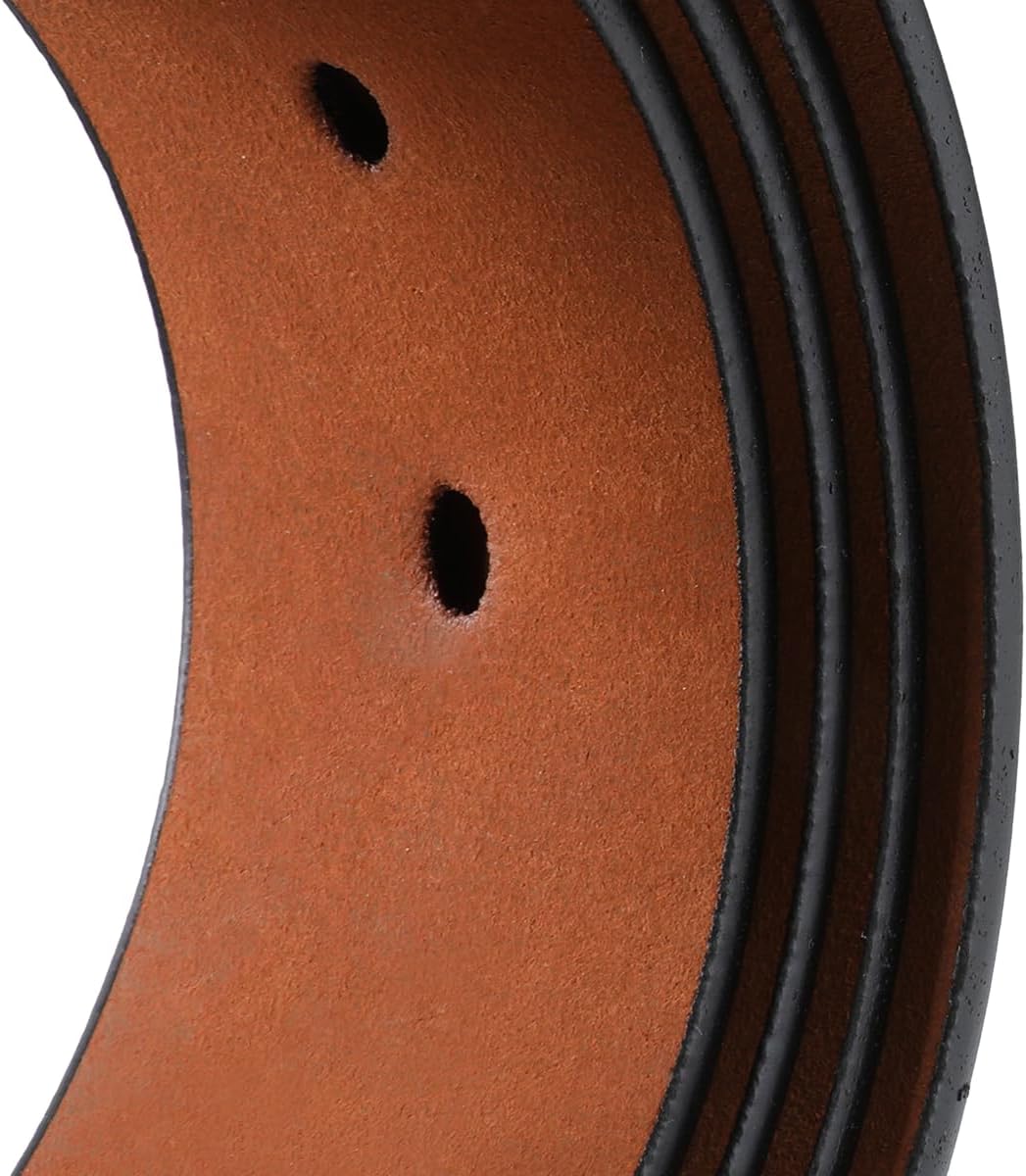 Mens Belts for Jeans Casual Work Dress 34"-62" Men Belt Leather Big and Tall,Black & Brown Color - Image 6