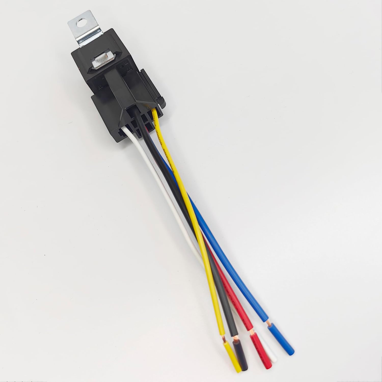 JD1914 12V 40A Relay with Wired Socket – 5-Pin SPDT Waterproof Automotive Relay Harness – for LED Lights, Fans, Horns, Car, Truck, Motorcycle, ATV (2-Pack)