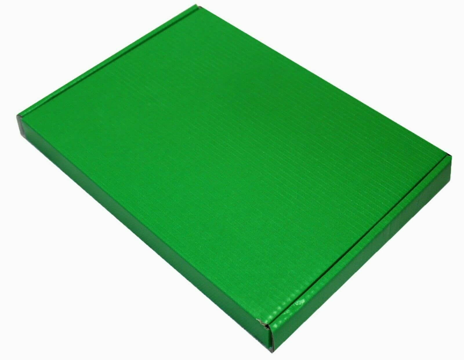 GREEN MINI A6 A5 A4 LARGE LETTER SHIPPING SATIN CARDBOARD BOXES (C5 (22cm x 16cm x 2cm), 100)